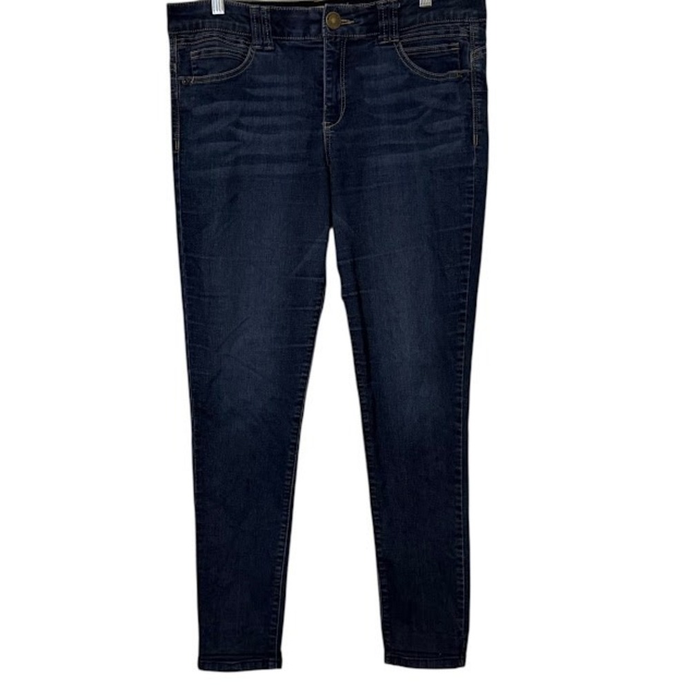 Democracy Ab Technology "Ab"solution Dark Wash Skinny‎ Jeans Womens 14 Long